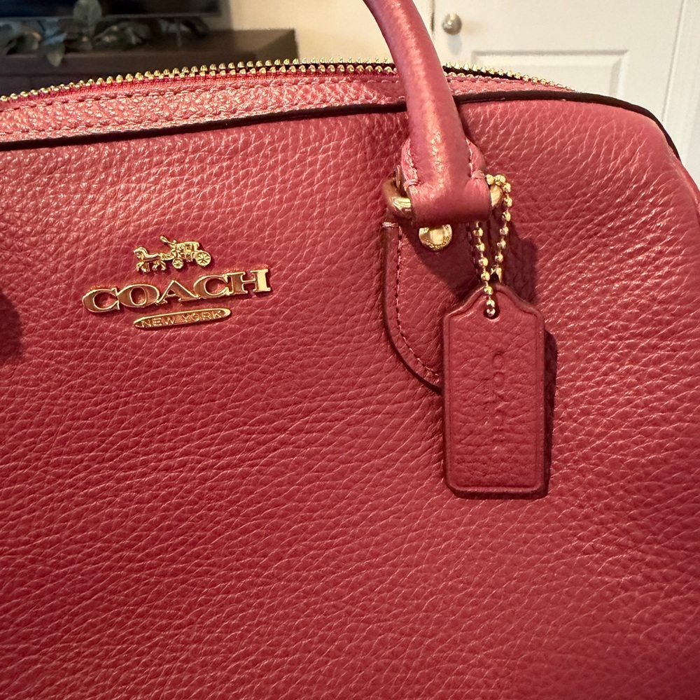 Coach Rowan Pink Leather Satchel NWOT - Picture 12 of 15